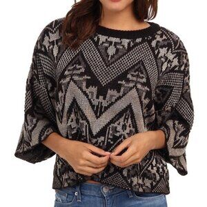 NWT FREE PEOPLE "Superstar" Wool Blend Pullover Sweater, sz S